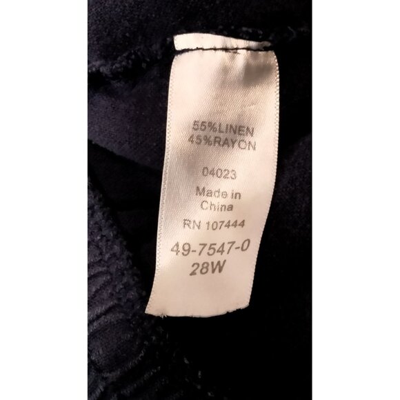 Jessica London Plus Size Skirt 28W Elastic Waist Blue Long Length - Picture 7 of 7